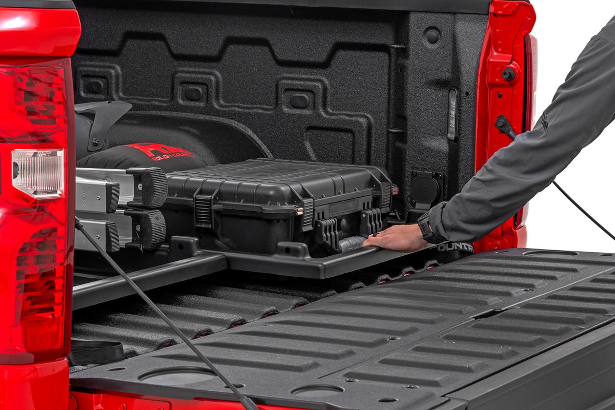 Slide-Out Truck Bed Cargo Tray | Easy Tailgate Access | Universal Fitment
