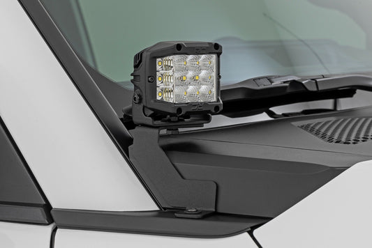 LED Light Kit | Ditch Mount | 2" Black Pair | White DRL | Toyota Land Cruiser (24-25)