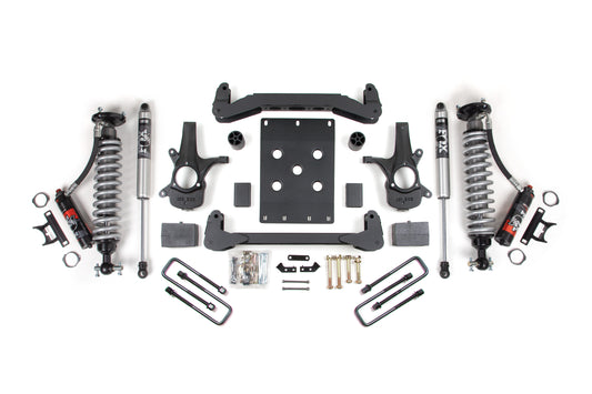 2007-2013 GM 1500 2wd 4" Suspension Lift Kit  3.5" Rear  Leaf Spring - 2.5 PES C