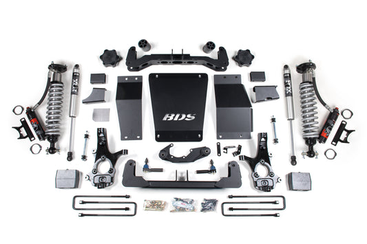 2014-2018 GM 1500 4wd 6" Suspension Lift Kit  Alum/Stamped  3.5" Rear  Leaf Spri