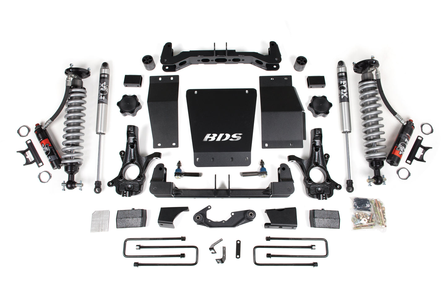 2014-2018 GM 1500 4wd 4" Suspension Lift Kit  Alum/Stamped  2" Rear  Block - 2.5