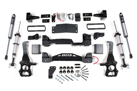 2015-2020 Ford F150 4wd 6" Suspension Lift Kit  4" Rear Block - Fox 2.0 IFP PS S