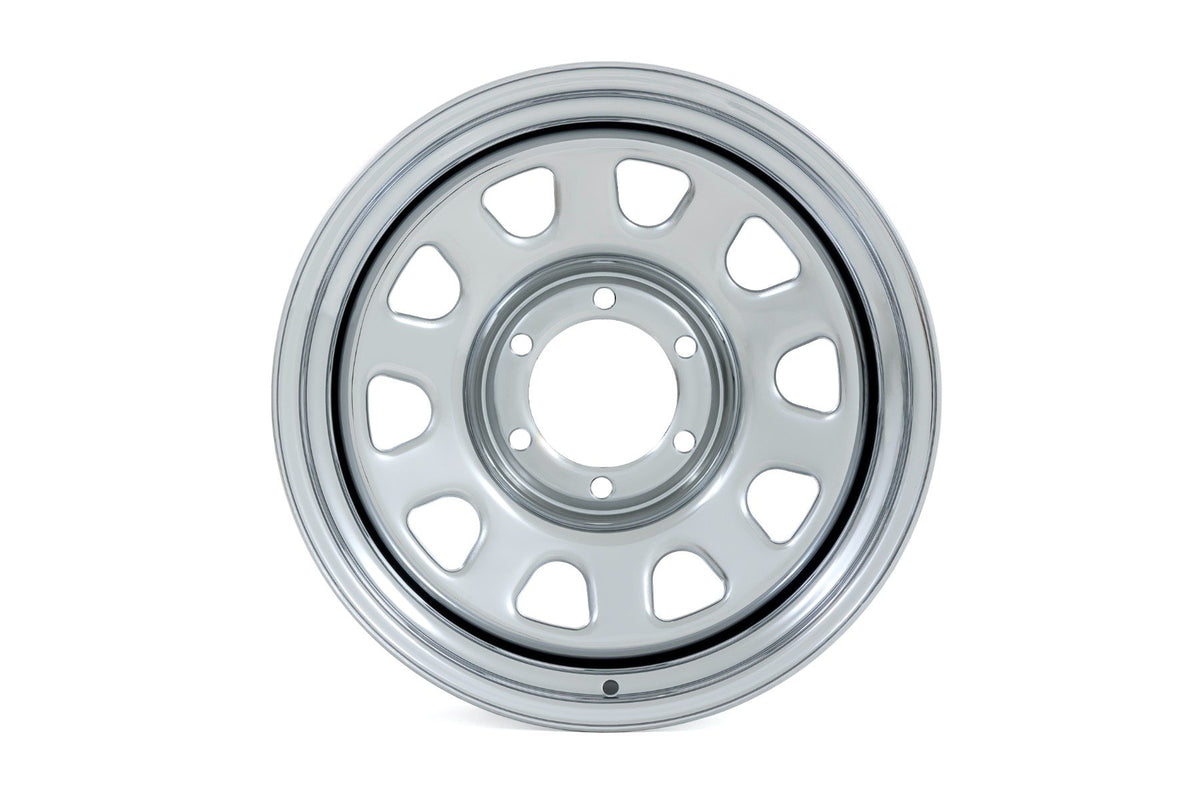 Steel Wheel | Chrome | 15x8 | 5x5.5 | 4.25 Bore | -19mm