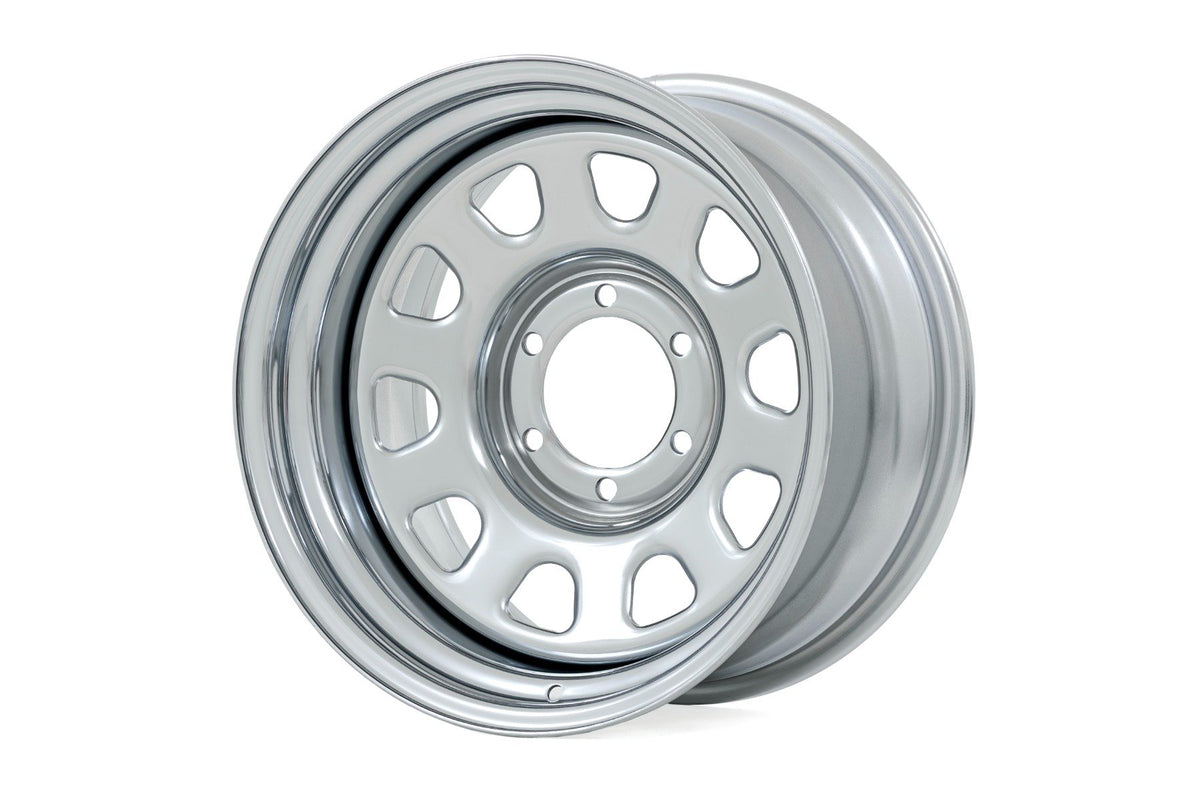 Steel Wheel | Chrome | 17x9 | 6x5.5 | 4.25 Bore | -12