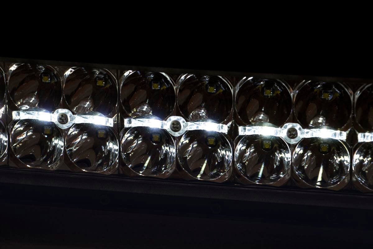 30 Inch Chrome Series LED Light Bar | Curved | Dual Row | Cool White DRL
