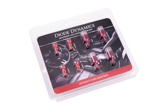 Diode Dynamics - 2015-2017 Mustang Interior Kit - Stage 1 (Red)