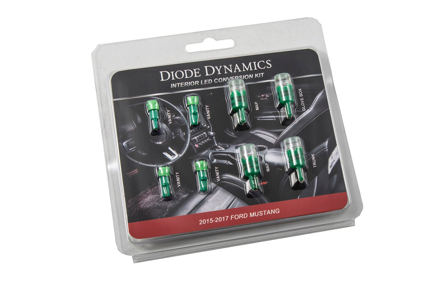 Diode Dynamics - 2015-2017 Mustang Interior Kit - Stage 1 (Green)