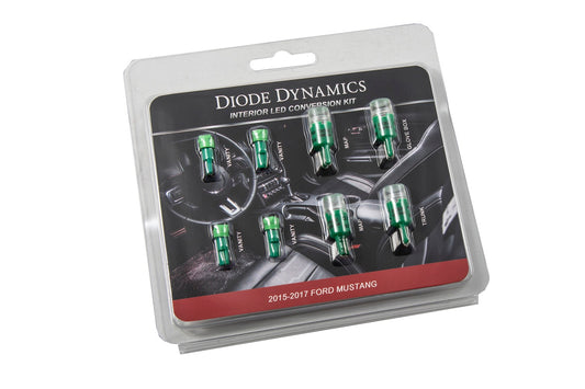 Diode Dynamics - 2015-2017 Mustang Interior Kit - Stage 1 (Green)