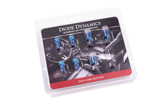 Diode Dynamics - 2018 Mustang Interior Kit - Stage 2 (Blue)