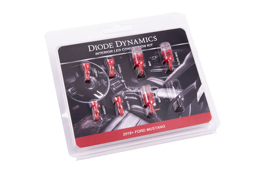 Diode Dynamics - 2018 Mustang Interior Kit - Stage 1 (Red)