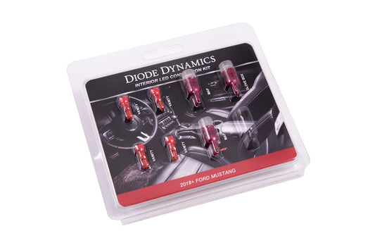 Diode Dynamics - 2018 Mustang Interior Kit - Stage 2 (Red)