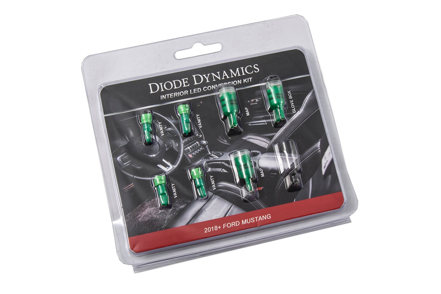 Diode Dynamics - 2018 Mustang Interior Kit - Stage 1 (Green)