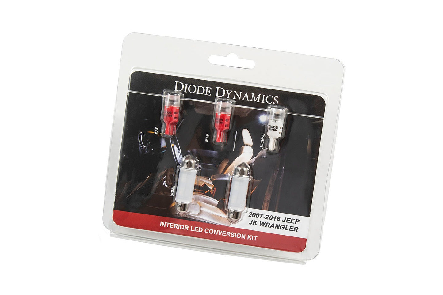Diode Dynamics - Wrangler JK 4dr Interior Kit - Stage 1 Red