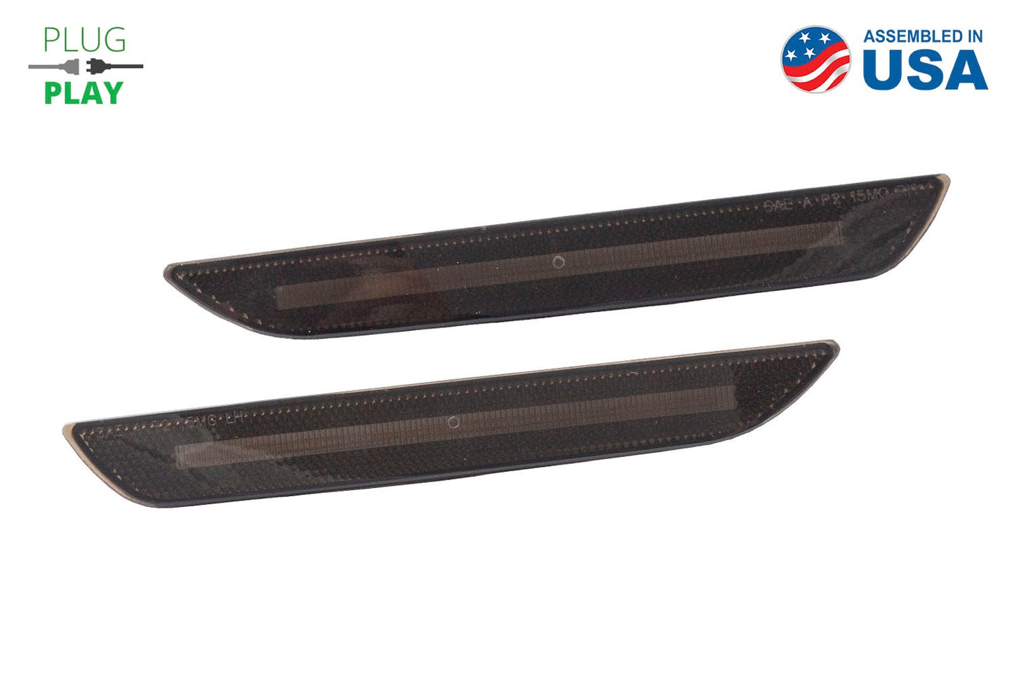 Diode Dynamics - LED Sidemarkers For 2015-2023 EU/AU Ford Mustang  Smoked (pair)