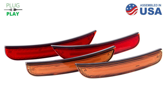 Diode Dynamics - LED Sidemarkers For 2015-2023 Dodge Charger  Amber/Red (set)