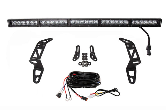 Diode Dynamics - SS30 Bumper Bracket Kit For 2018-2024 Jeep JL Wrangler/Gladiator  White Driving Single