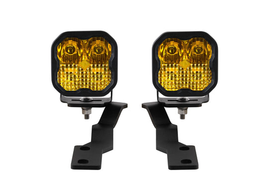 Diode Dynamics - SS3 LED Ditch Light Kit For 2016-2023 Toyota Tacoma  Pro Yellow Combo