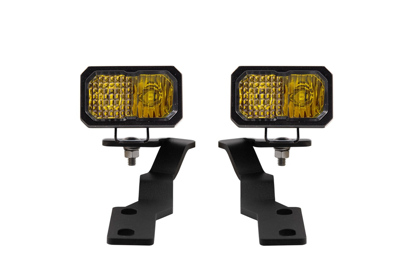 Diode Dynamics - Stage Series 2in LED Ditch Light Kit For 2016-2023 Toyota Tacoma  Sport Yellow Combo