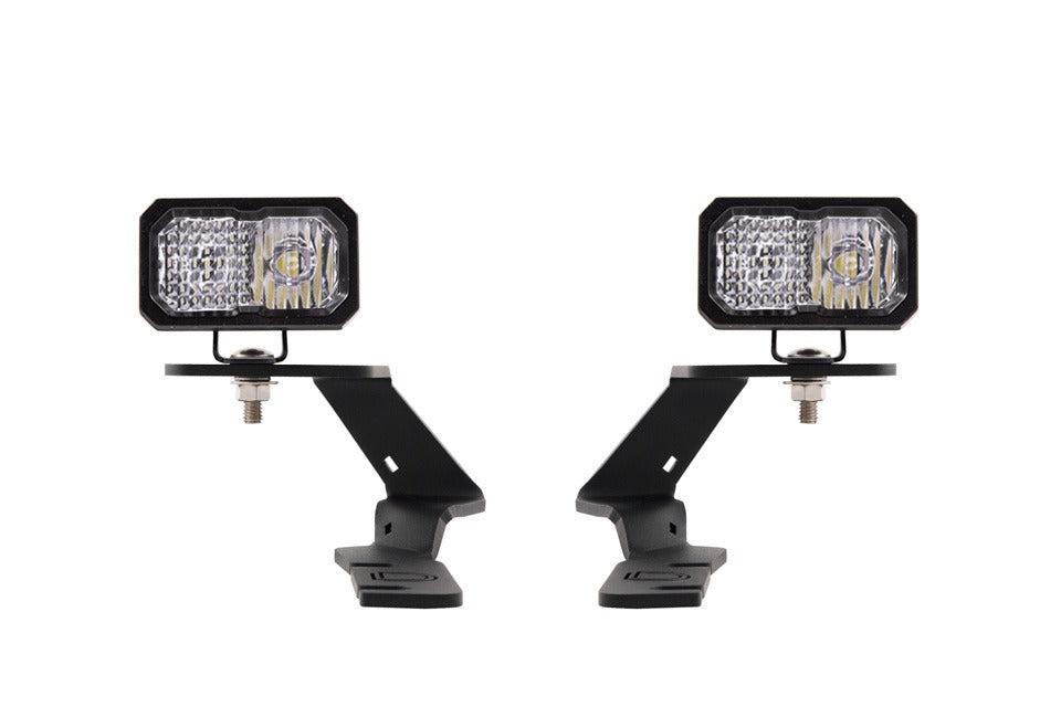 Diode Dynamics - Stage Series 2in LED Ditch Light Kit For 2019-2021 Ford Ranger  Pro White Combo