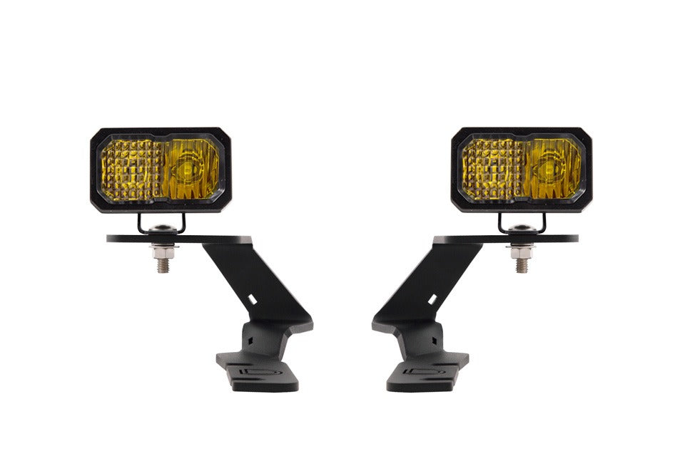 Diode Dynamics - Stage Series 2in LED Ditch Light Kit For 2019-2021 Ford Ranger  Pro Yellow Combo