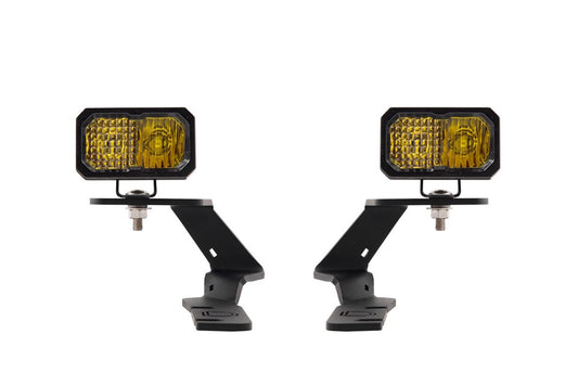 Diode Dynamics - Stage Series 2in LED Ditch Light Kit For 2019-2021 Ford Ranger  Pro Yellow Combo