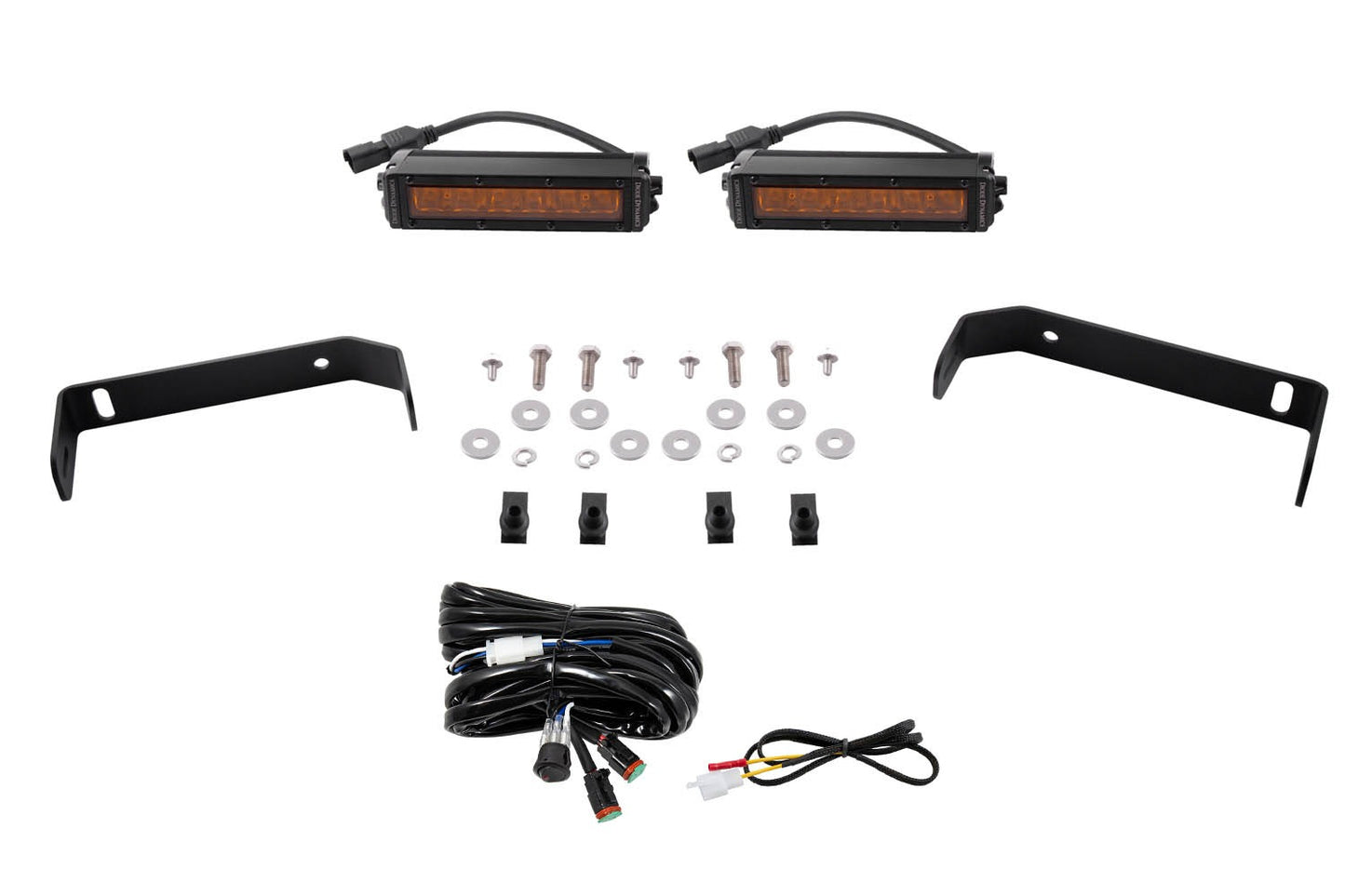 Diode Dynamics - SS6 LED Lightbar Kit For 2019-2021 Ford Ranger  Amber Driving