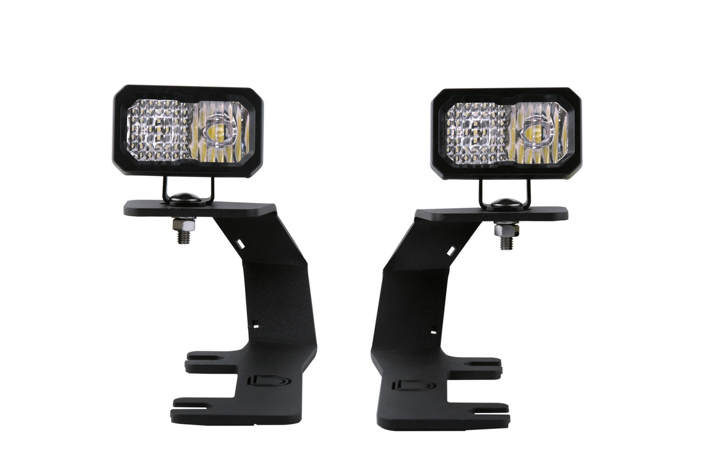 Diode Dynamics - Stage Series 2in LED Ditch Light Kit For 2014-2019 Silverado/Sierra  Sport White Combo