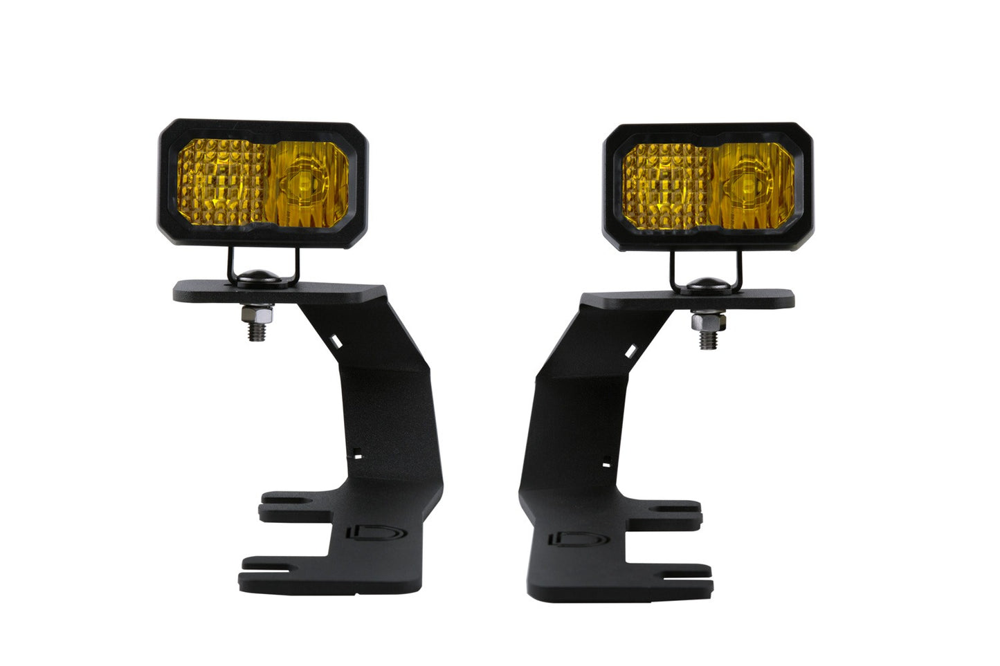 Diode Dynamics - Stage Series 2in LED Ditch Light Kit For 2014-2019 Silverado/Sierra  Sport Yellow Combo