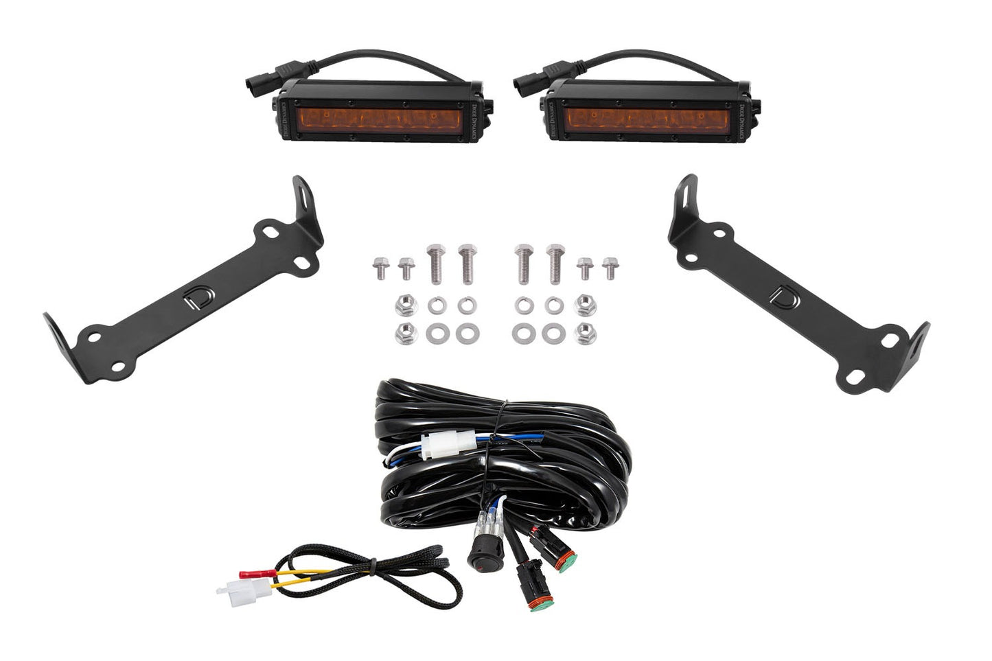 Diode Dynamics - SS6 SAE/DOT LED Lightbar Kit For 2014-2023 Toyota 4Runner  Amber Driving