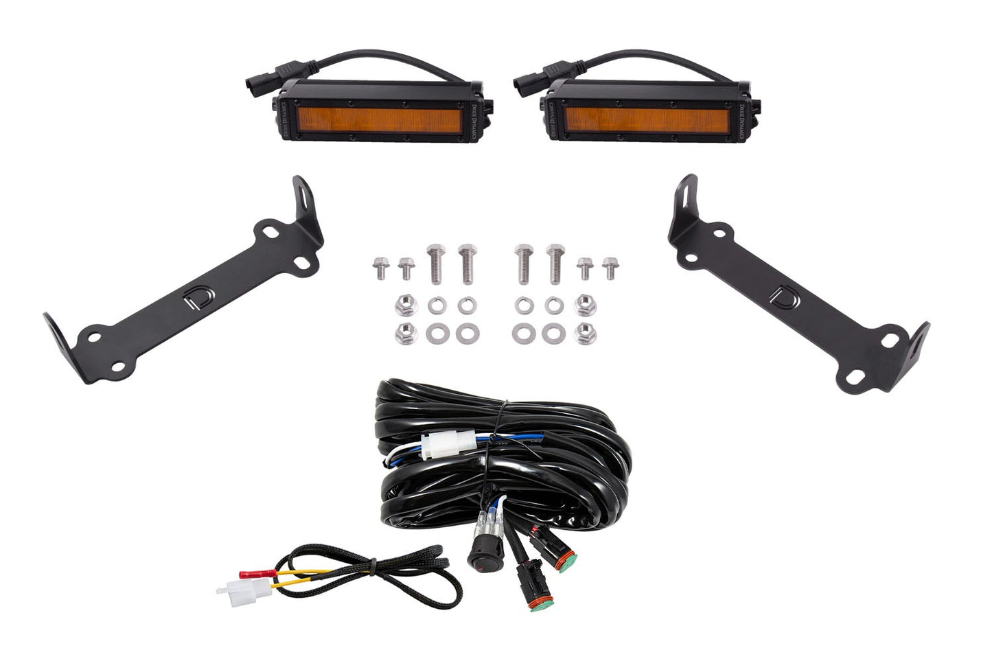 Diode Dynamics - SS6 SAE/DOT LED Lightbar Kit For 2014-2023 Toyota 4Runner  SAE/DOT Amber Wide