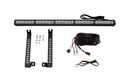 Diode Dynamics - SS30 Single Stealth Lightbar Kit For 2014-2019 Toyota 4Runner  White Driving