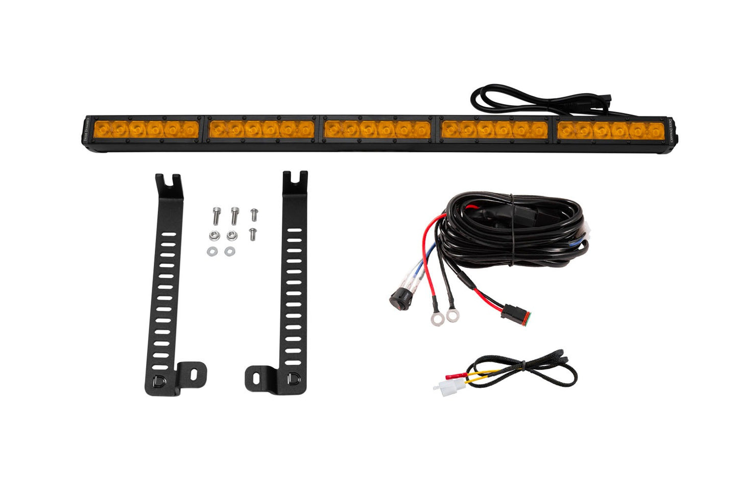Diode Dynamics - SS30 Single Stealth Lightbar Kit For 2014-2019 Toyota 4Runner  Amber Driving