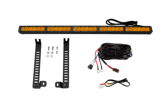 Diode Dynamics - SS30 Single Stealth Lightbar Kit For 2014-2019 Toyota 4Runner  Amber Driving