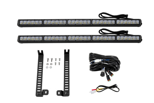 Diode Dynamics - SS30 Dual Stealth Lightbar Kit For 2014-2019 Toyota 4Runner  White Driving