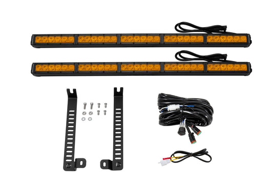 Diode Dynamics - SS30 Dual Stealth Lightbar Kit For 2014-2019 Toyota 4Runner  Amber Driving
