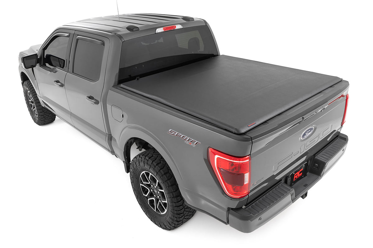 Soft Roll Up Bed Cover | 6'7" Bed | Ford F-150/F-150 Lightning/Raptor (15-26)