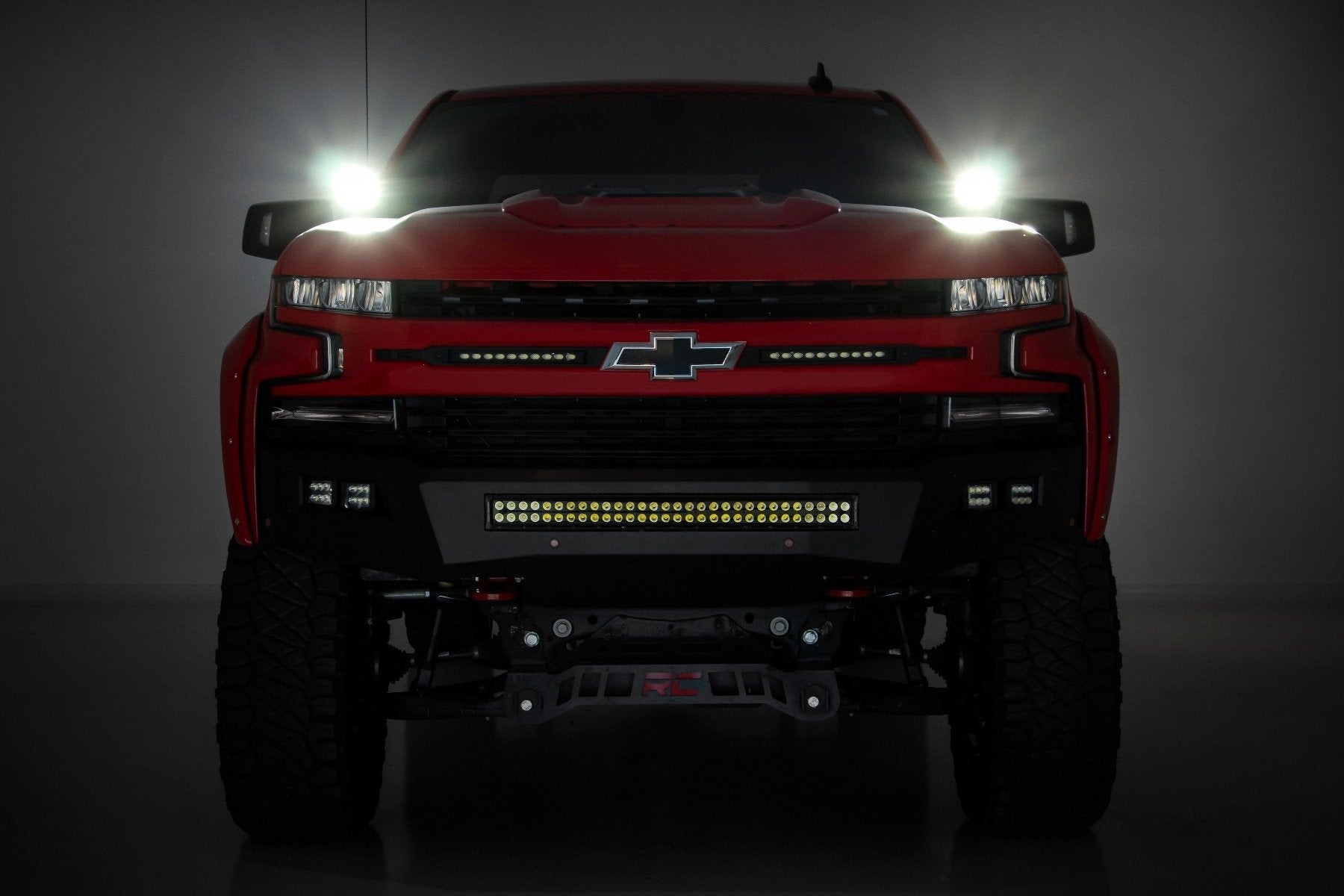 LED Light Kit | Ditch Mount |  3" OSRAM | Wide | Chevy Silverado 1500 (19-26)