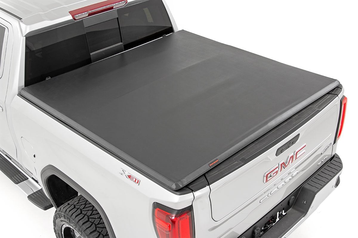 Soft Tri-Fold Bed Cover | 5'10" Bed | Chevy/GMC Sierra 1500 (19-26)/Silverado 1500 (19-26) 