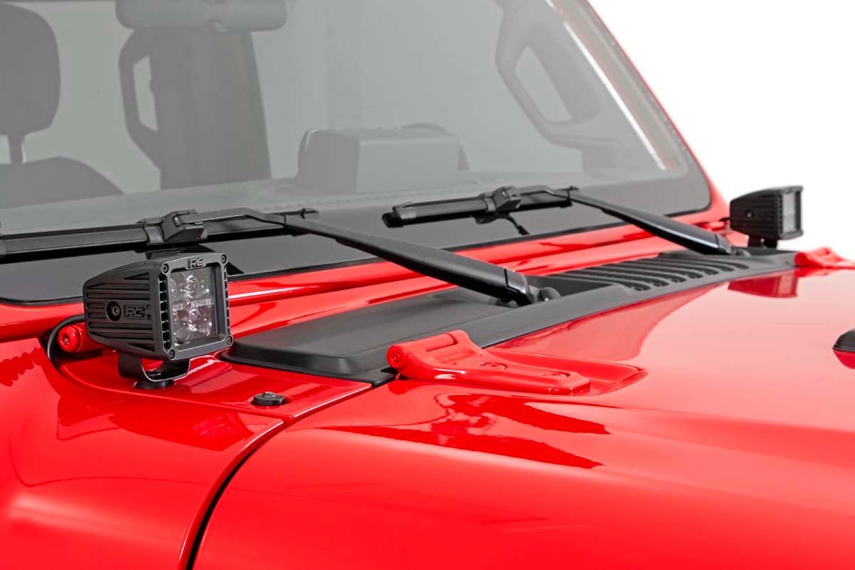 LED Light Kit | Cowl Mount | 2" Spectrum Pair | Jeep Gladiator JT/Wrangler JL (18-26)