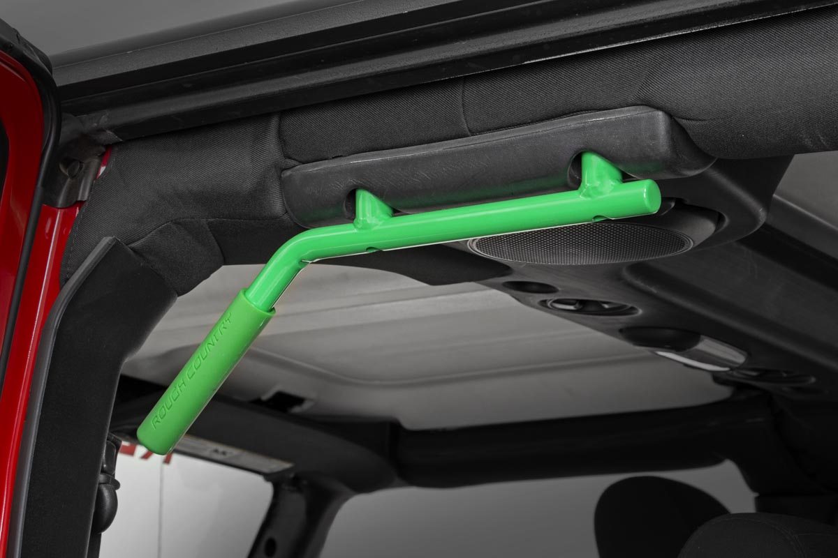 Grab Handles | Steel | FR & RR | Green | Jeep Wrangler JK/Wrangler Unlimited (07-18)