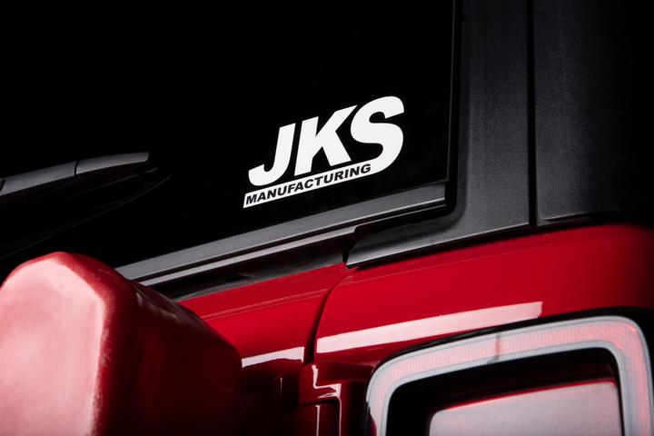 JKS Decal 2.5" X 5” - White