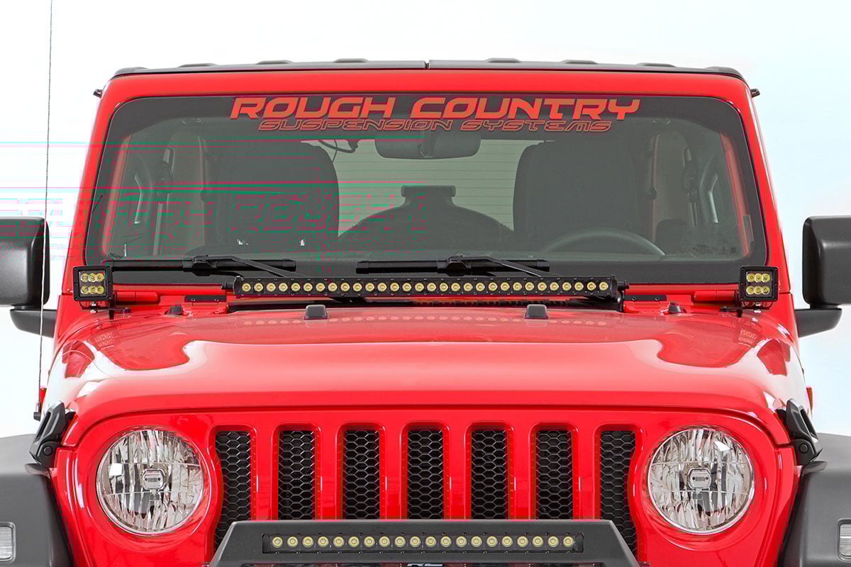 LED Light Kit | Hinge Mount | 2" Black Pair | Amber DRL | Jeep Gladiator JT/Wrangler JL (18-24)