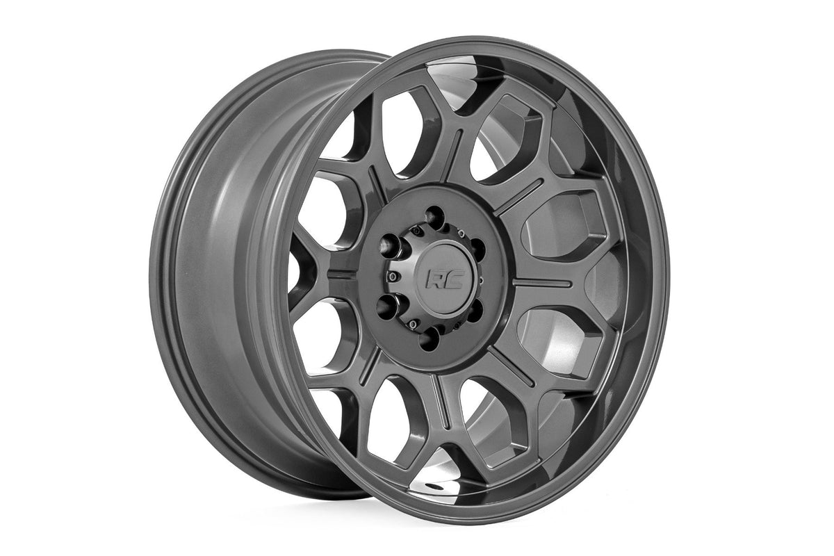 Rough Country 77 Series Wheel | One-Piece | Gunmetal Gray | 20x9 | 6x135 | -12mm