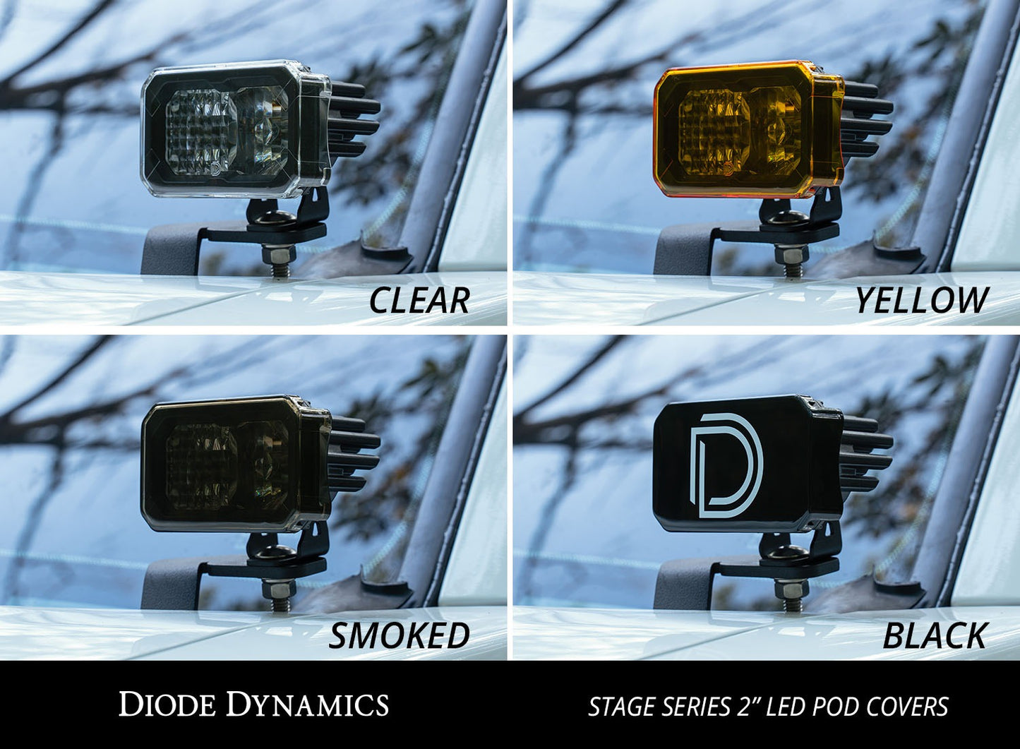 Diode Dynamics - Stage Series 2in LED Pod Cover  Black (one)
