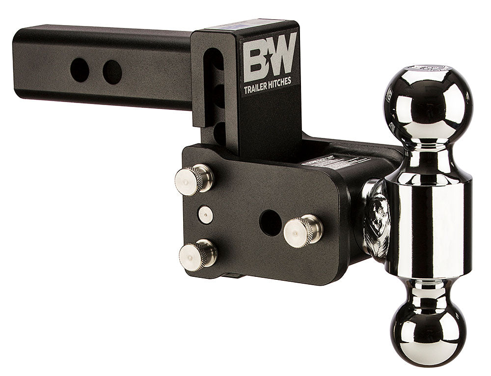 TS10033B B&W TOW AND STOW DUAL BALL 2 ADJ BALL MOUNT 3 DROP/3-1/2 RISE BLACK