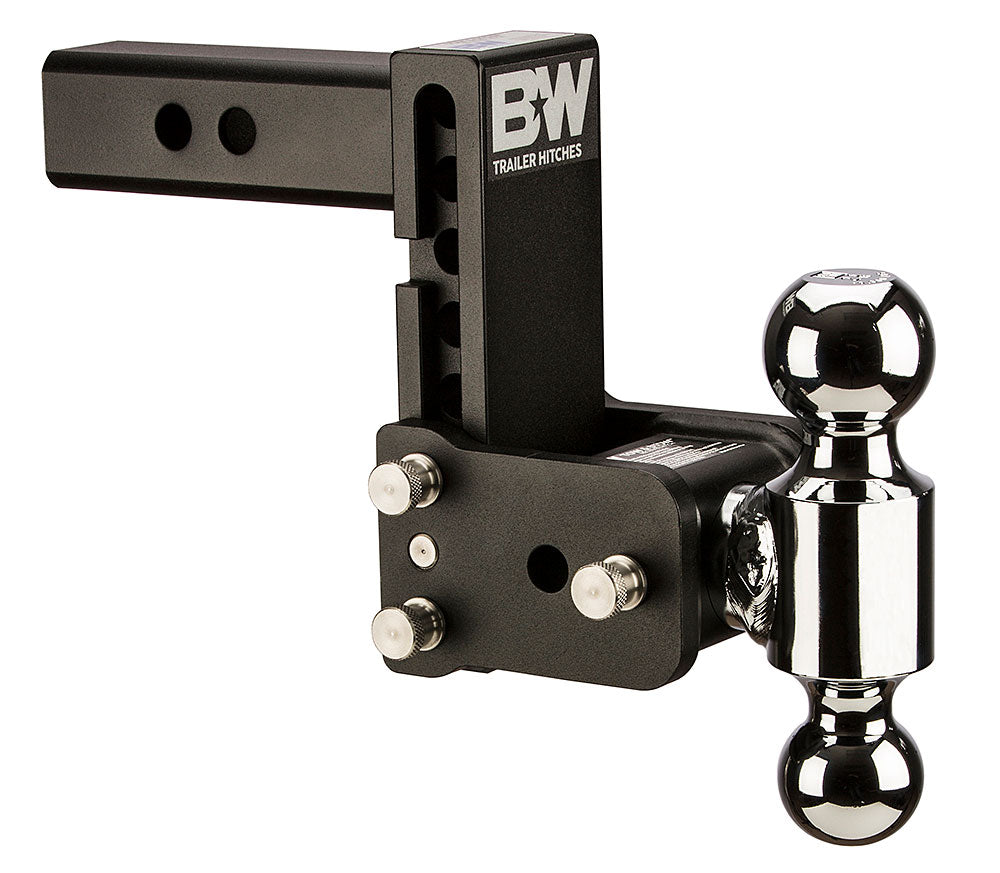 TS10037B B&W TOW AND STOW DUAL BALL 2 ADJ BALL MOUNT 5 DROP/5-1/2 RISE BLACK