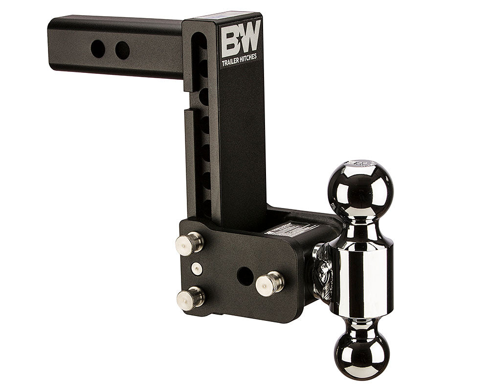 TS10040B B&W TOW AND STOW DUAL BALL 2 ADJ BALL MOUNT 7 DROP/7-1/2 RISE BLACK