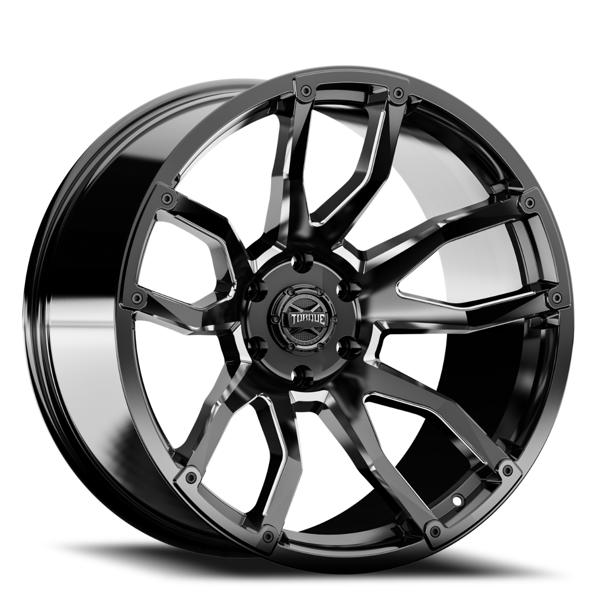 Torque Impact | Gloss Black w/Milled Accents | 20x9 | 6x135 | -12mm