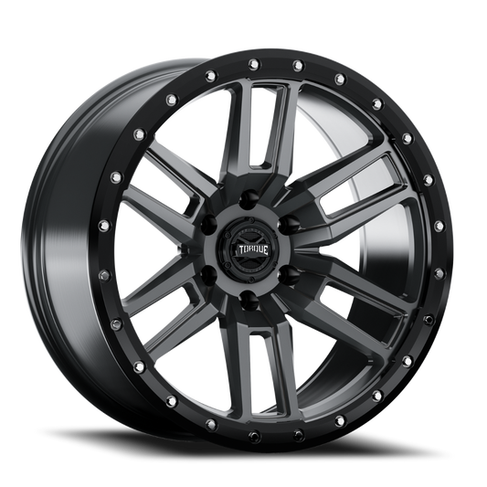 Torque Pritchett | Anthracite w/Black Lip | 18x9 | 6x5.5 | -12mm