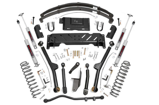 4.5 Inch Lift Kit | Long Arm | RR Leafs | NP242 | Jeep Cherokee XJ 4WD (84-01)